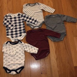 Unisex Baby Cotton Long-Sleeve Bodysuits